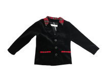 Load image into Gallery viewer, Mini Nod Velvet Boy Suit - Black/Red