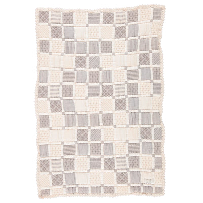 Bebe Organic Mai Blanket - Taupe Patchwork