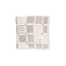 Load image into Gallery viewer, Bebe Organic Mai Blanket - Taupe Patchwork
