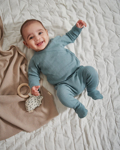 Marmar Modal Pointelle 3Pc Set - Blue Dove