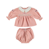 Bebe Organic Margot Baby Set - Dusty Rose