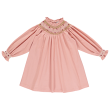 Load image into Gallery viewer, Bebe Organic Margot Smocked Dress - Dusty Rose