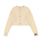 Retro kid Natural Marilyn Crop Cardigan