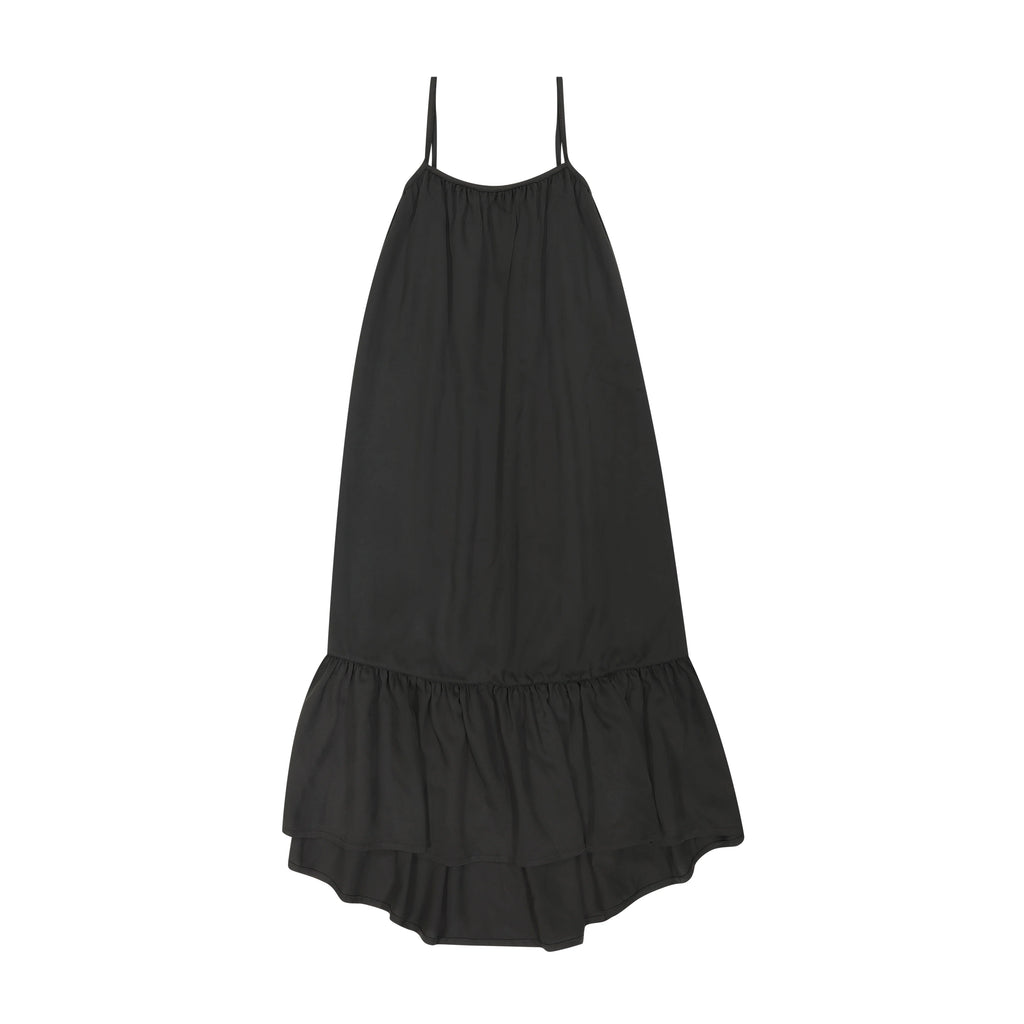 Retro kid MAXI Marilyn Dip Hem Dress - Black RUNS LONG