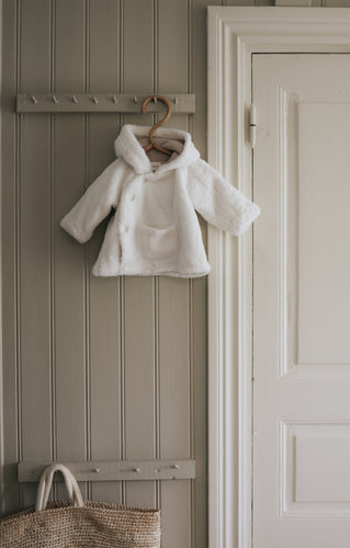 Mema Knits Fur Jacket +Beanie - Pink