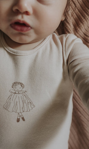 Mema Knits Doll 3PC Set - Pink Tint/Cream