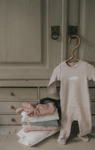 Mema Knits Car 3PC Set - Cream/Brown