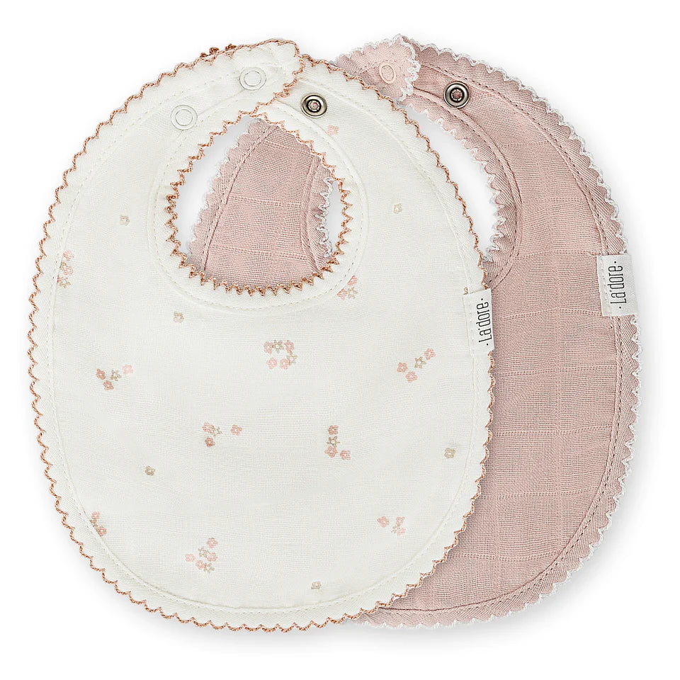 Adora Bibs - Mini Flower Blush