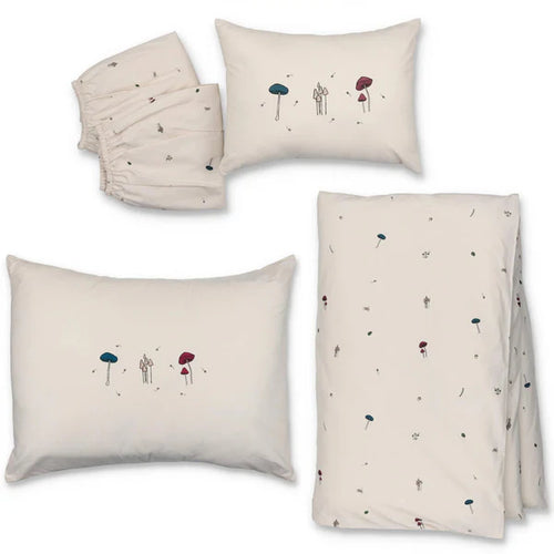 Mini Manilla 5-Piece Crib Linen Set - Mushroom Wilderness