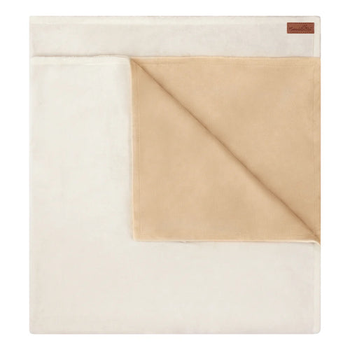 Swaddle Bee Minky Bee Stroller Blanket - Camel/Ivory