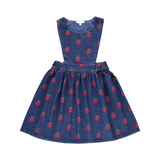 Bebe Organic Minnie Apron Dress - Apple Denim