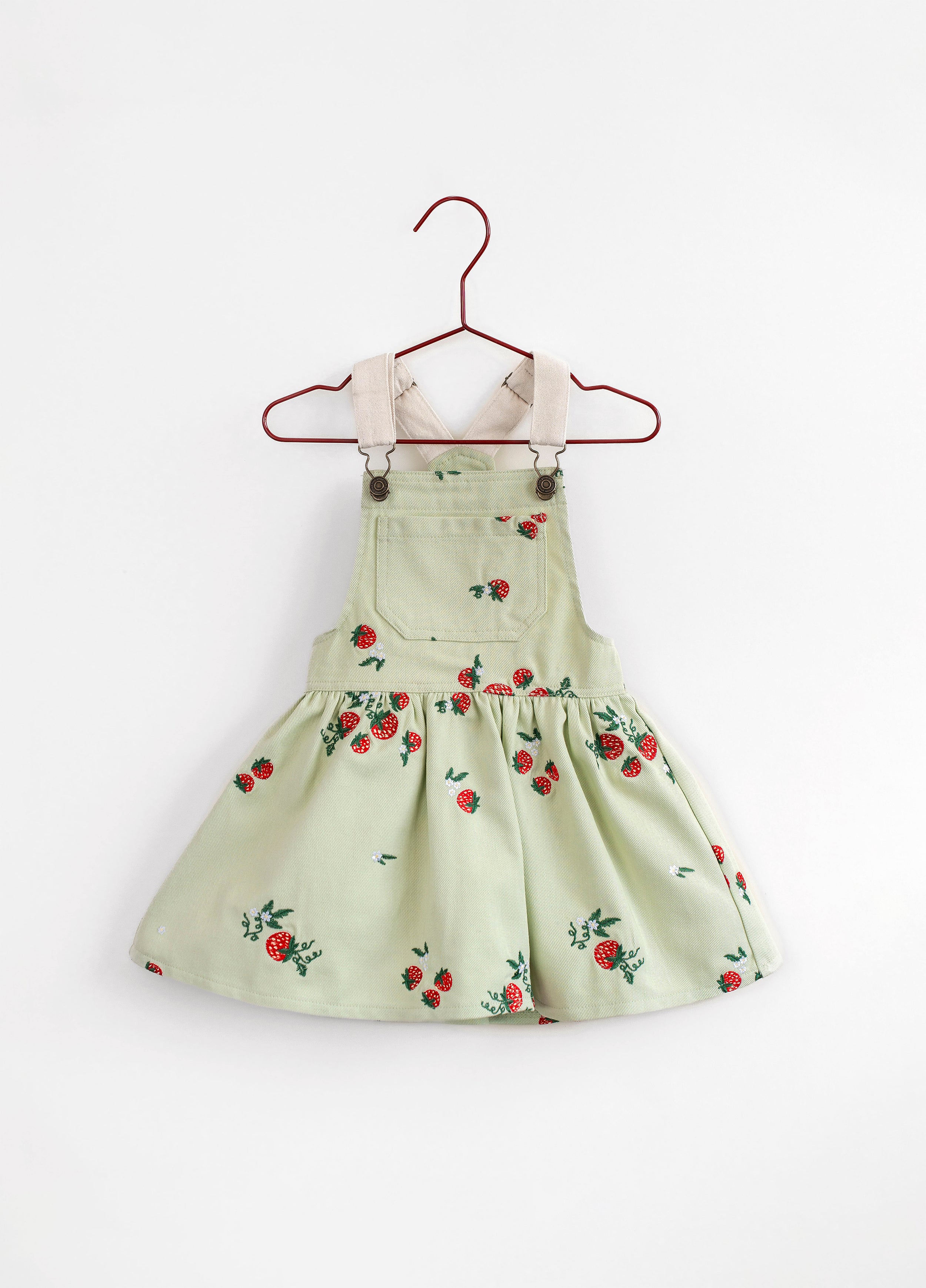 Please Mom Mint Strawberry Dress 3T