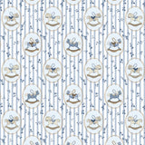 Little Threads Blue Rocking Hose Muslin Blanket