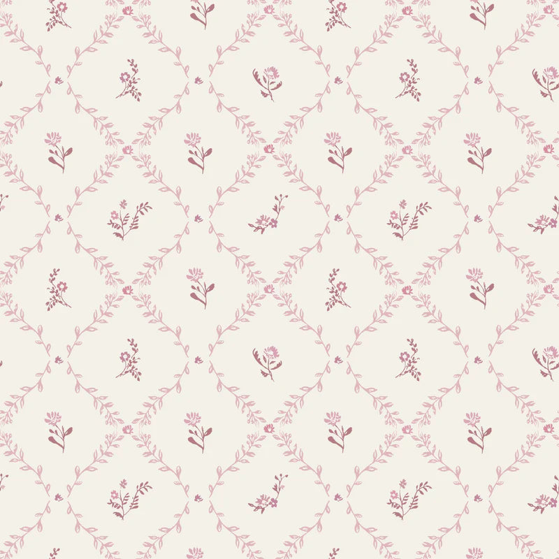 Little Threads Mauve Lattice Muslin Blanket