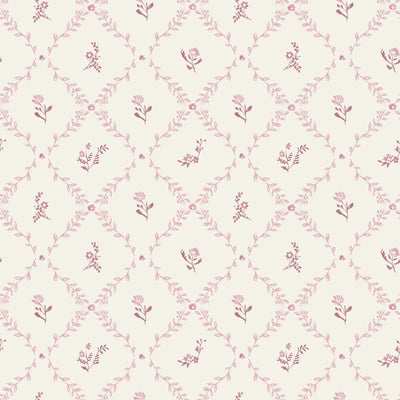 Little Threads Mauve Lattice Muslin Blanket