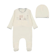 Load image into Gallery viewer, Bee &amp; Dee Little Nursey Footie with Beanie - Ivory/Boys