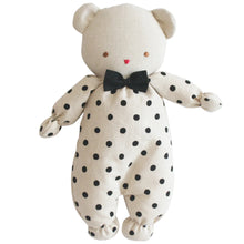 Load image into Gallery viewer, Alimrose Baby Ted - Black Linen Spot