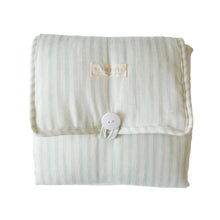 Load image into Gallery viewer, Alimrose Little Traveller Change Mat - Sage Stripe