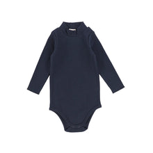 Load image into Gallery viewer, Lil Legs Ribbed Mock Neck Onesie - Navy