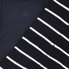 Load image into Gallery viewer, Bamboo Stripe Knit Suspender Leggings Set