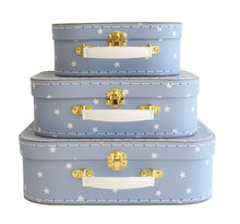 Load image into Gallery viewer, Alimrose Kids Carry Case Set - Blue Stars