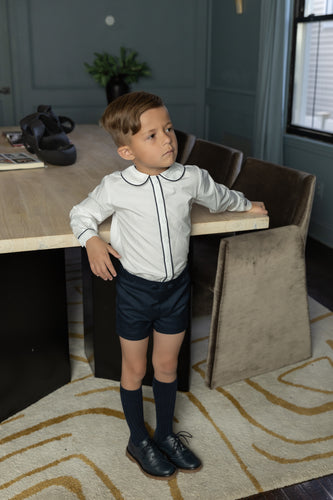 Nou Nelle Navy Button Shorts