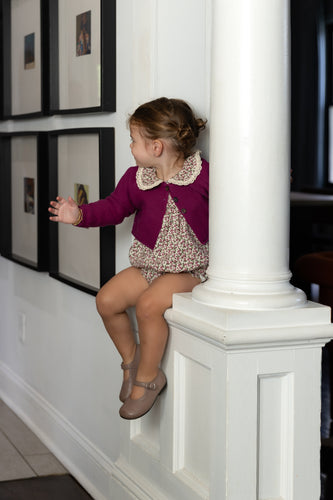 Nou Nelle Floral Magenta Romper