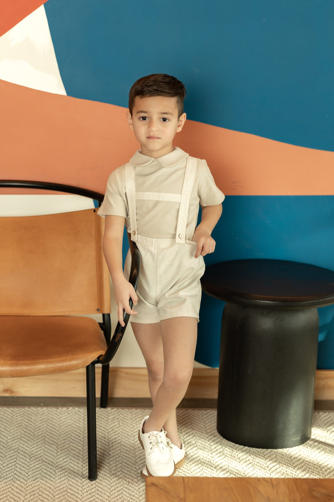 Nou Nelle Peter Pan Top - Tan