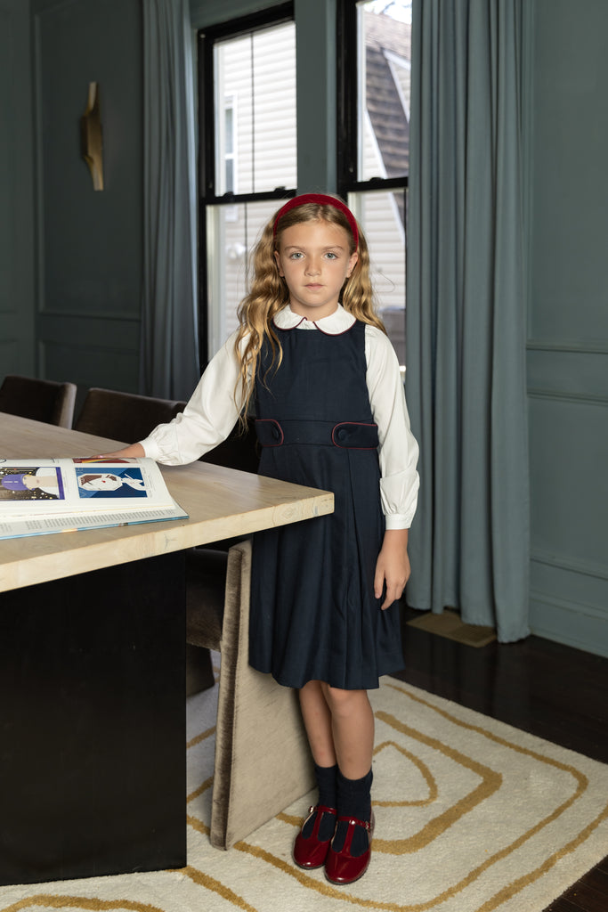 Nou Nelle Piped Girls Blouse