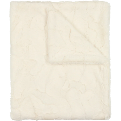 Peluche Lux Fur Blankets - Natural Double Sided