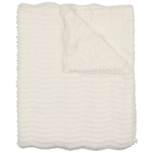 Load image into Gallery viewer, Peluche Lux Fur Blankets - Natural Wave and Natural