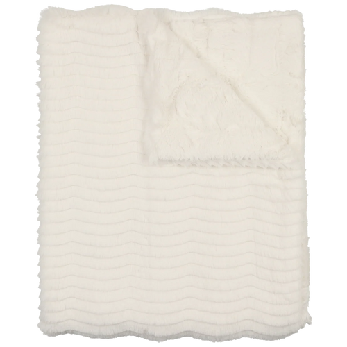 Peluche Lux Fur Blankets - Natural Wave and Natural