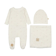 Load image into Gallery viewer, Mon Tresor Nature&#39;s Print Layette Set - Ivory &amp; Pink