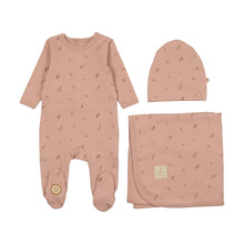 Load image into Gallery viewer, Mon Tresor Nature&#39;s Print Layette Set - Misty Rose