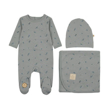Load image into Gallery viewer, Mon Tresor Nature&#39;s Print Layette Set - Quarry