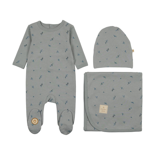 Mon Tresor Nature's Print Layette Set - Quarry