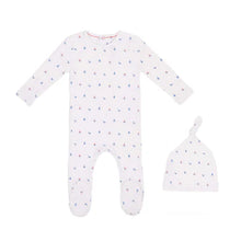 Load image into Gallery viewer, Mini Label Boys Nautical Print Footie And Hat - White