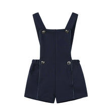 Load image into Gallery viewer, NouNelle Navy Double Breasted Romper