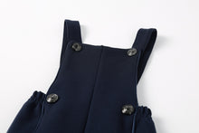 Load image into Gallery viewer, NouNelle Navy Double Breasted Romper