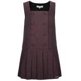 Jessie & James Nelly Pinafore - Brown Herringbone