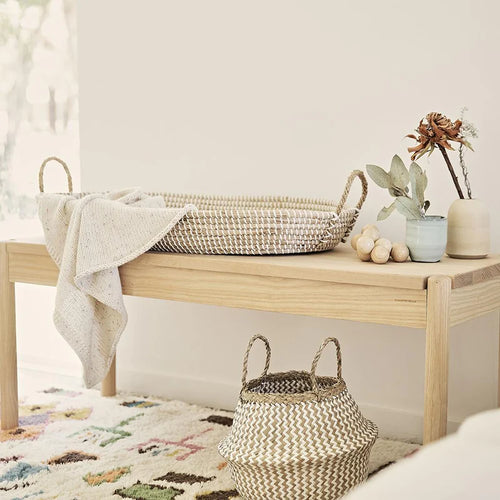 Olliella Reva Seagrass Changing Basket