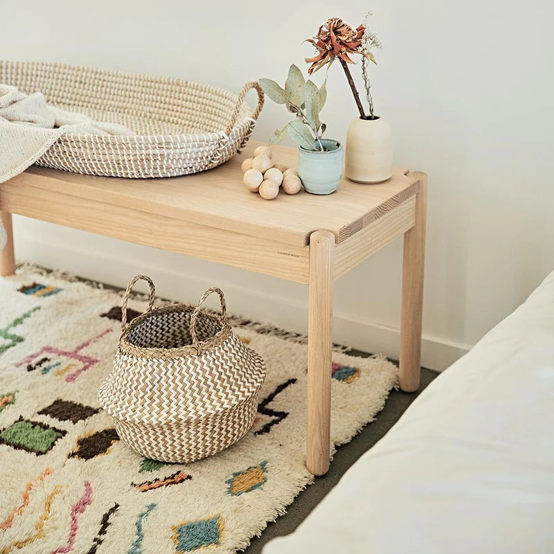 Olliella Reva Seagrass Changing Basket