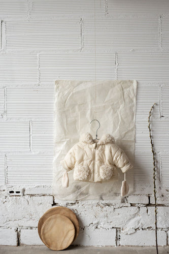 1+ in the Family Benjamin Padded Hood Jacket - Ecru