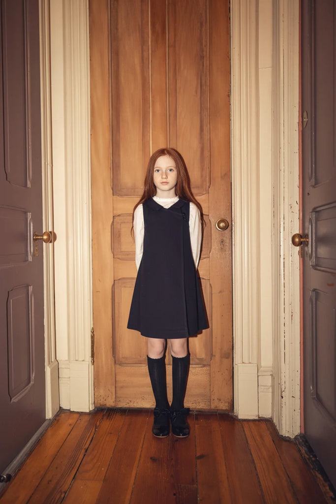 Numu Wool Wrap Jumper - Navy