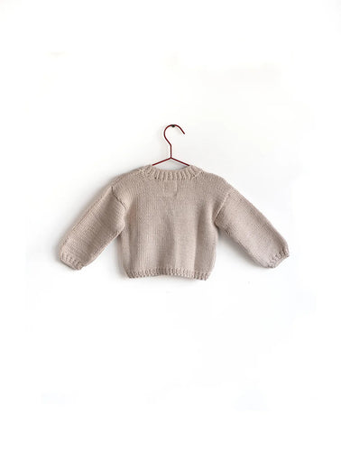 Please Mom Almond Knitted Sweater