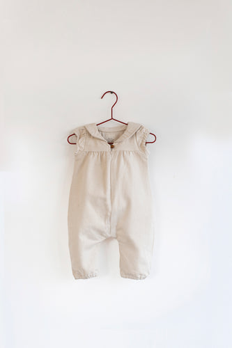 Please Mom Almond Short Sleeve Romper