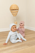 Load image into Gallery viewer, Bee &amp; Dee Once Upon A Baby Footie And Beanie - Blue Wisp