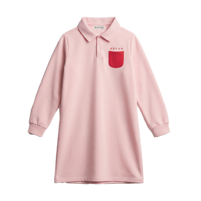 Bopop Reflector Pocket Collection Dress (Pink with Red Detail)