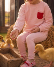 Load image into Gallery viewer, Bopop Reflector Pocket Collection Button Down Baby Set (Pink with Red Detail)
