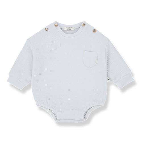 1+ In The Family Paros Romper - Misty Blue
